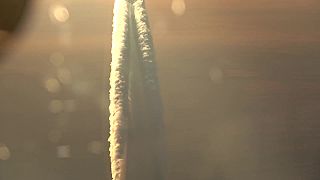 Unikátny záber stopy contrails