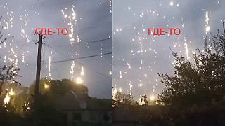 Bombardovanie zápalnými bombami zblízka (Ukrajina)