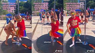 LGBTI uci deti tancovat pri tyci.