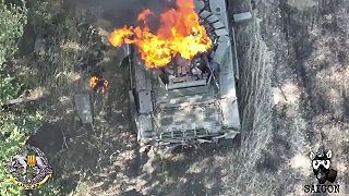 Dron denacifikuje tanky okupantov