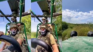 Ukrajinská bugina vybavená francúzskom darovaným ATGM MILAN