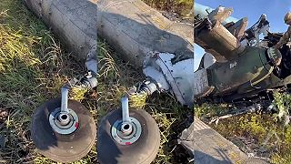 Zničený ruský vrtuľník Mi-28