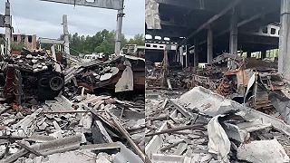 Pomerne ojedinelé zábery devastácie spôsobenej útokom systému HIMARS