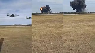 Havária ruského SU-25 krátko po štarte