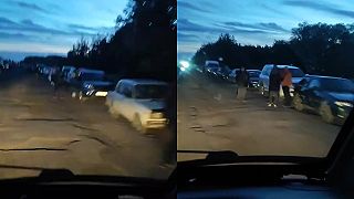 Civilisti utekajú pred UA armadou