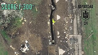 Dron vylepšil okupantovi fasádu