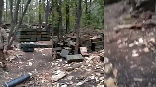Množstvo munície v okolí Charkova