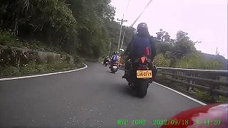 Si ideš na motorke a odrazu zemetrasenie (Taiwan)