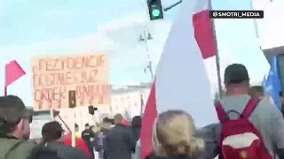 Protest v Poľsku proti Ukranizacii