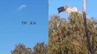 Zostrelenie kamikadze dronu