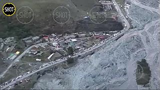 Exodus Rusov na Gruzínkej hranici