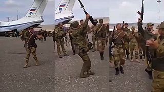 Mobilizovaný dagestanský bojovníci ukazujú svoje prednosti