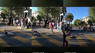 Dvojitý fail počas zjazdu má skateboardoch