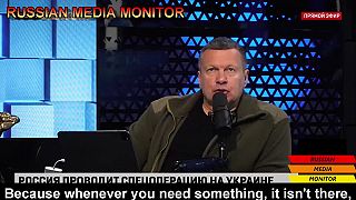 Ruská štátna TV: O prázdnych skladoch