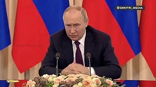 Putinove vyhlásenia na tlačovej konferencii po trojstrannom stretnutí v Soči.