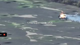 Celé videjko zostrelenia Ruskej Mi-8MTK01 na Ukrajine