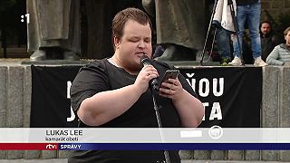Dezoláti a opice na Námestí SNP v BA (16.10.2022)