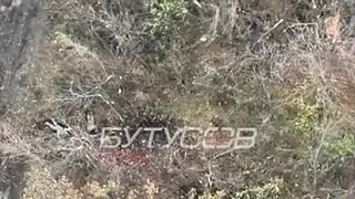 Ostreľovanie Ruských zákopov pri Bachmute