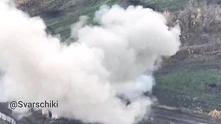 Zničené Ukrajinské BMP aj so skupinou vojakov
