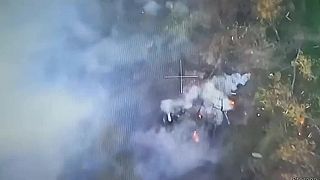 M982 Excalibur vs Ruský tank a nejaký ďalší obrnenec