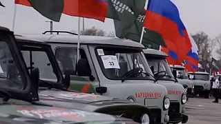 Ceremónia pri odovzdávaní vojenskej techniky