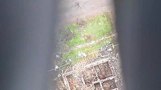 Pavlivka okolie Donecku a Ukrajinský dron