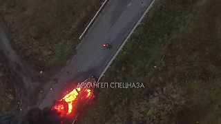 Ozbrojené sily Ukrajiny sa taponáhľajú obsadiť opustené územia.