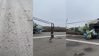 Rusi zanechali po sebe vrtuľník (Cherson)