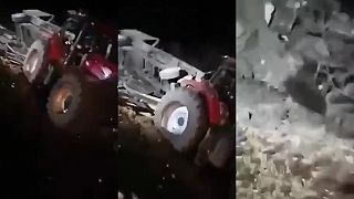 Následky dopadu ukrajinskej rakety v Polsku