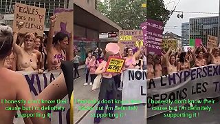 Protest heterosexuálnych žien na ulici