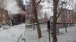 ‼️Dôsledky ostreľovania protivzdušnou obranou NATO v meste Vyšgorod.
