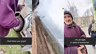 Evakuácia Babušky na východe Ukrajiny