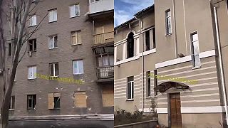 Čerstvé video z centra Bakhmutu
