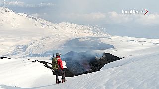 Na Etne začala láva vyvierať vo výške 2800 m nad morom, stretla sa so snehom
