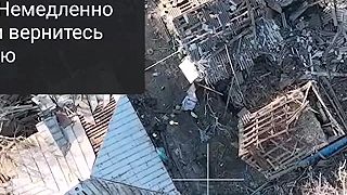 Priamy zásah ukrajinských vojakov pomocou dronu