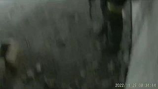 POV zábery mestského boja