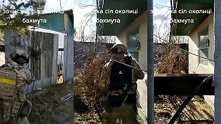Čistenie predmestia Bachmutu od ruského MORU (MIR-u)