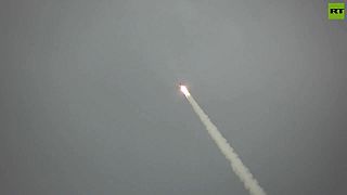 Odpálenie hypersonickej rakety Zircon z fregaty Admirál Gorškov