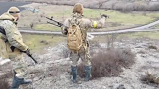 Dva Mi-8 blízko fronty