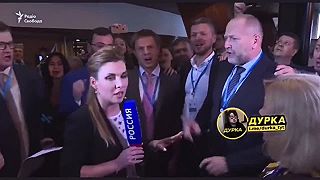 Ukrajinská delegácia trollí ruskú televíziu na zasadnutí PZRE