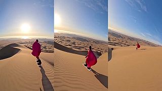 Sandboarding na vysokých dunách