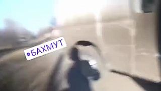 Evakuácia civilistov v severnej časti Bachmutu