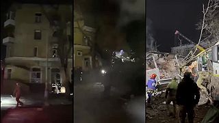Ruské zverstvá: Bytovka v Kramatorsku 1.2.2023