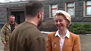 Šéfka EU cirkusu na návšteve Kyjeva