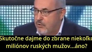 Ruský moderátor Vladimir Solovjov sa háda o vojne a vyhráža sa