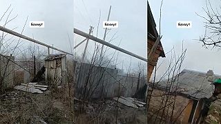 Ukrajinskí vojaci strieľajú na Wagnerovcov v Bachmute