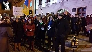 Spevom proti Amerike! Zostrih z pochodu v Prešove (8.2.2023)