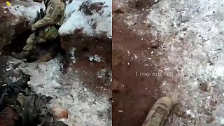 Inšpekcia zajatých pozícií okupantov