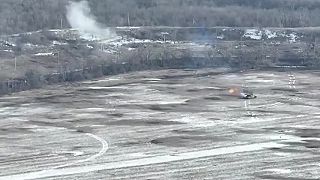 T-64BV likviduje pozície Wágnerovcov