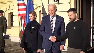 Návšteva prezidenta USA Bidena v Kyjeve